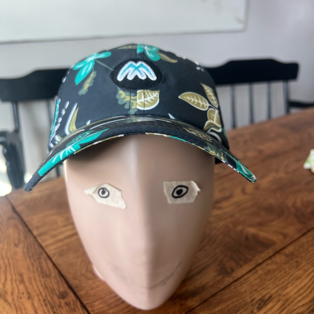 Pukka Hawaiian Cap Navy and Teal Patterned NWT